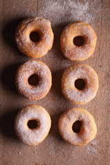 Homemade Sugar Doughnuts.