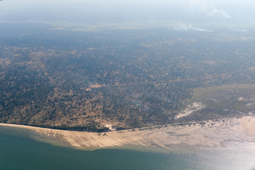 Fototapeta na wymiar Inhambane Province Aerial View - Mozambique