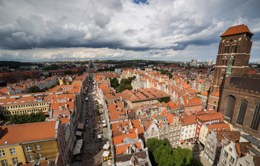 Cityscape of Gdansk in Poland