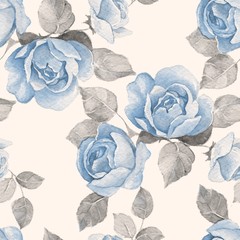 Floral branch. Watercolor seamless pattern 10