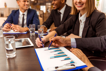 Business people conference