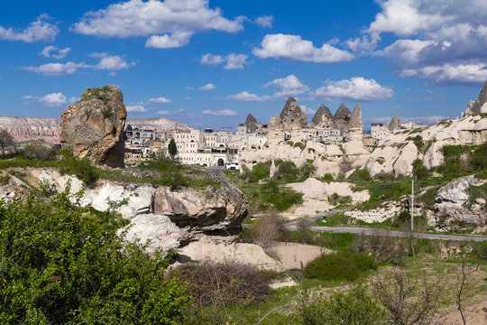 View of the town of Goreme.