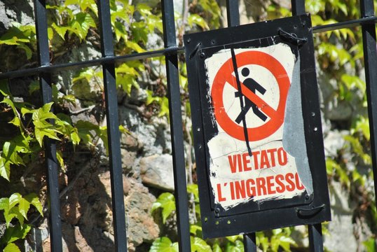 Vietato l'ingresso
