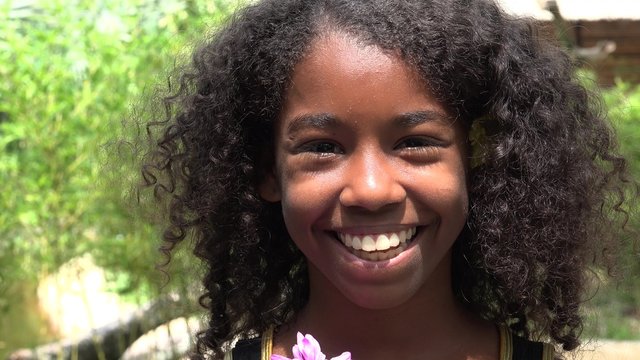 Smiling Teen African Girl