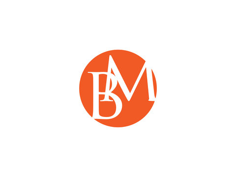 Double BM letter logo