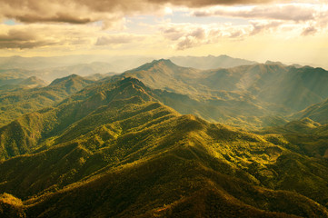 Obraz premium Aerial View of Beautiful Mountain Range