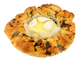 Fototapeta premium Camembert Cheese And Herb Bread