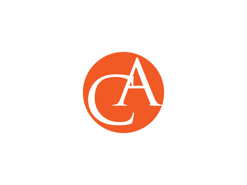 Double CA letter logo
