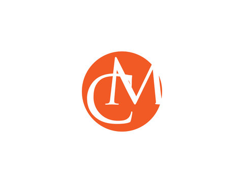 Double CM letter logo