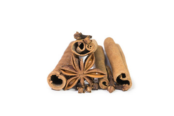 cinnamon, star anise, cloves