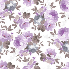 Seamless  Vintage floral pattern