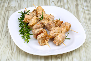 Chicken skewers
