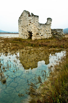 Abandoned house in the "Salina park",  Slovenia , Europe 