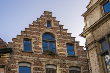 Typical Flemish Belgium buildings