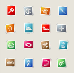 Car service simply icons