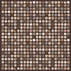 Vintage wallpaper mosaic