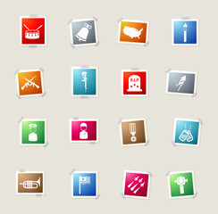 Memorial day simply icons