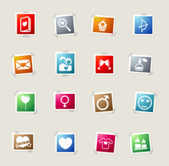 Valentines day simply icons