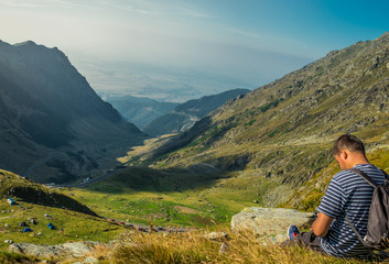 Transfagarasan - The road through the mountains - Romania, 2034m, Fagaras mountains, Transylvania, Sibiu county, 3frame