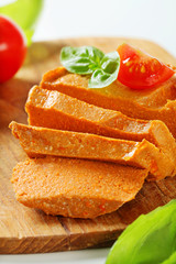 Roasted vegetable chickpea pate