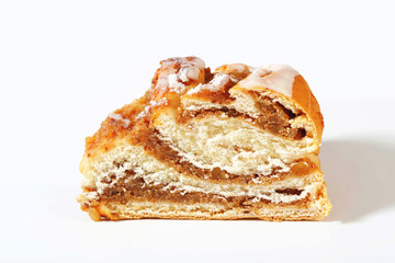 nut cake slice