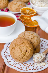 Homemade oatmeal cookies