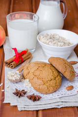 Homemade oatmeal cookies