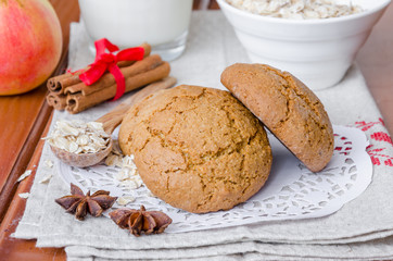 Homemade oatmeal cookies