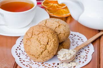 Homemade oatmeal cookies