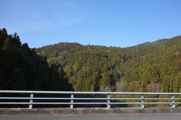 Fototapeta premium Mountains of the bridge over