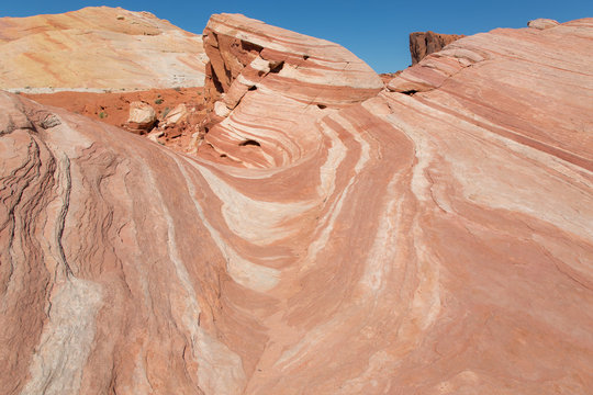 Valley of Fire, Wave of Fire, State Park, Wüste, Farbig, Nevada, Tag, Sommer, USA © ThoPics