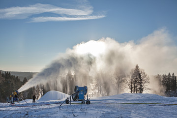 System of artificial snowmaking