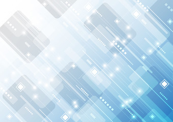 Abstract futuristic digital technology background. Illustration Vector