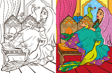 Colouring Book Of Easten Princess