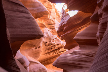 Antelope Canyon, Schlucht, Sandstein, Lake Powell, USA, Utah, Page, Tag, Sommer
