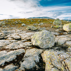 Norway Nature Landscapes, Mountain Under Sunny Blue Sky