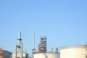 Fototapeta na wymiar Oil refinery industry for factory background