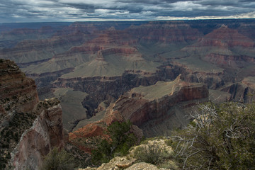 Grand Canyon, Nationalpark, South Rim, Schlucht, Naturwunder, Tafelberge, Arizona, USA, Colorado River, Sommer, Tag