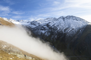Nebel in den Bergen