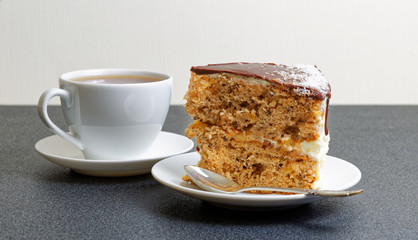 Piece of cake and cup of tea