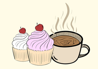 Coffee with cake