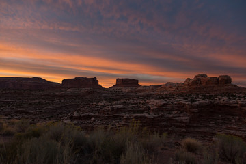 Canyonlands Nationalpark, Island in the sky, Mesa, Utah, Moab, Sonnenuntergang, USA, Sommer