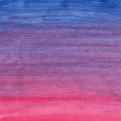 Blue to red watercolor background gradient