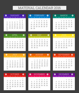 Calendar in the style of "material design" / Calendar for mobile application or widget