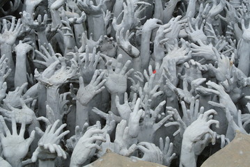 gods on a temple, thailand