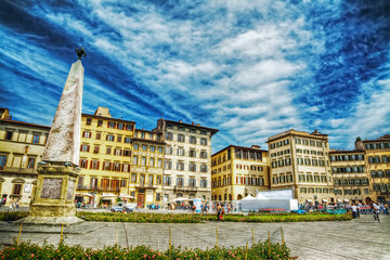 obelisk in Santa Maria Novella square in Florence