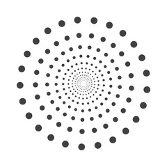 Abstract dotted shape.Vector design element