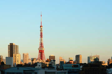 Tokyo Skyline in the evening