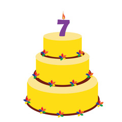Seventh birthday cake