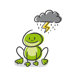 Stick Figure Series Green